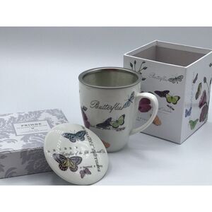 Fringe Studio Barnes NobleFrench Words Butterfly Butterflies Coffee Tea‎ Cup NIB